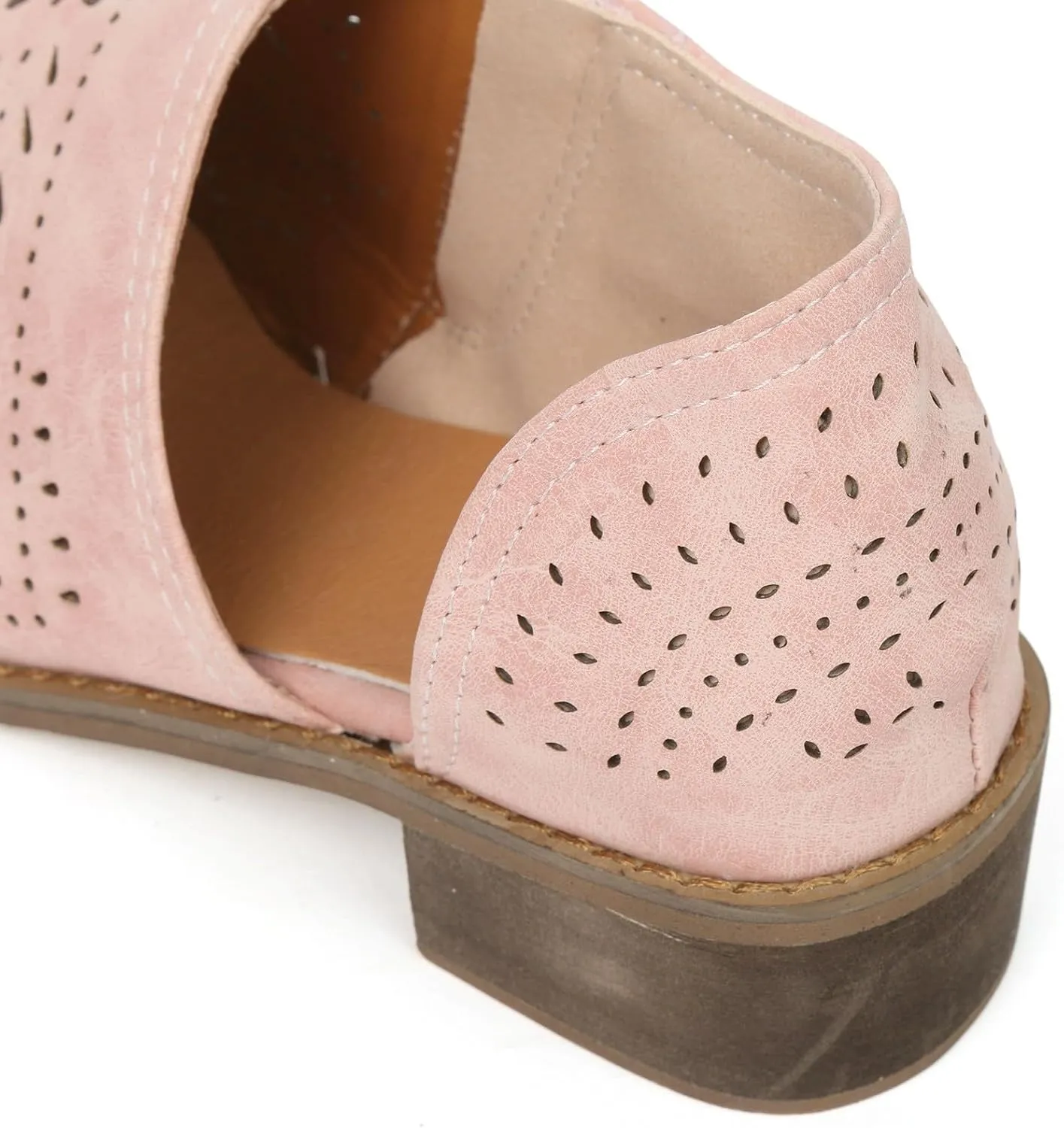 Ankle Boots for Women Casual Slip On Loafers Pointed Toe Chunky Block Low Heel Shoes Cut out Office Dress Casual Booties