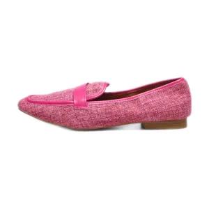 Asos Wide Fit Megan Loafers Fabric Pink Colour For Women
