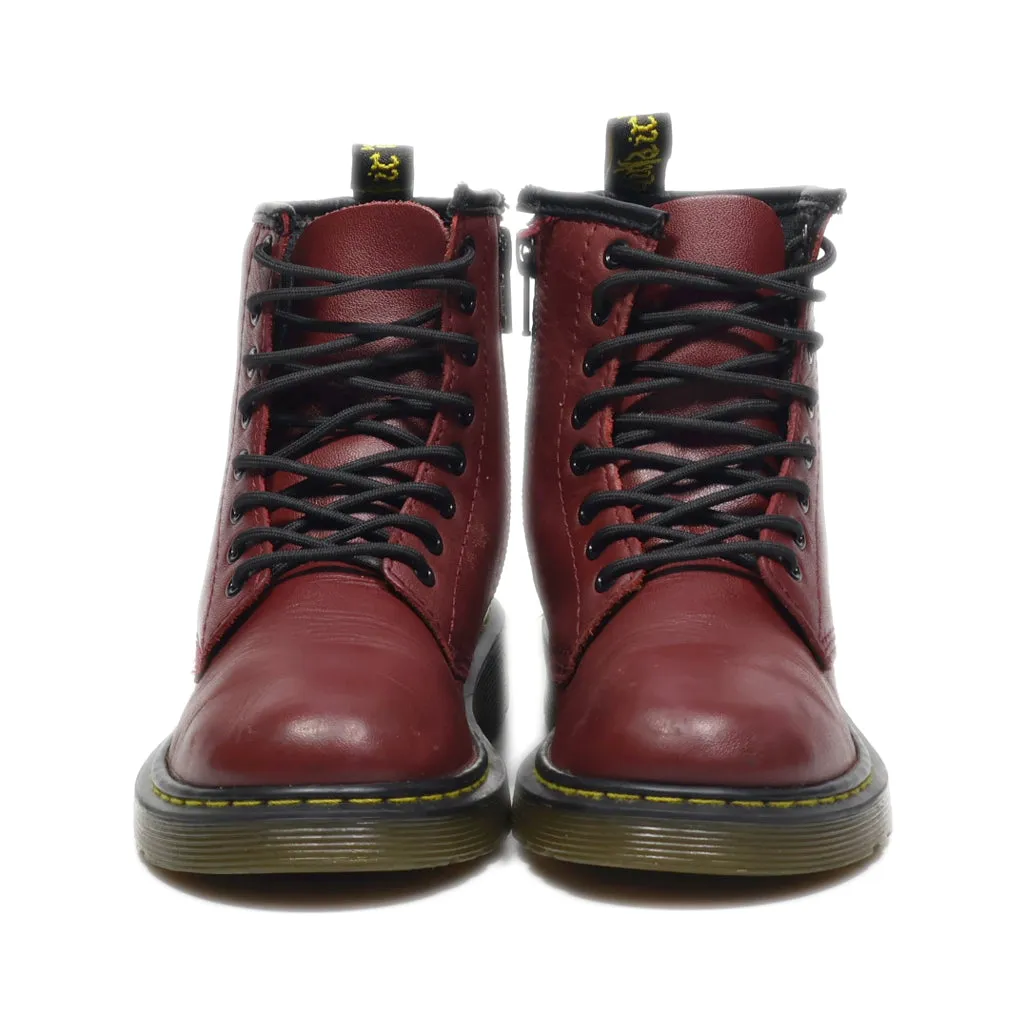 Dr. Martens Ankle Boots Leather Red Colour For Kids
