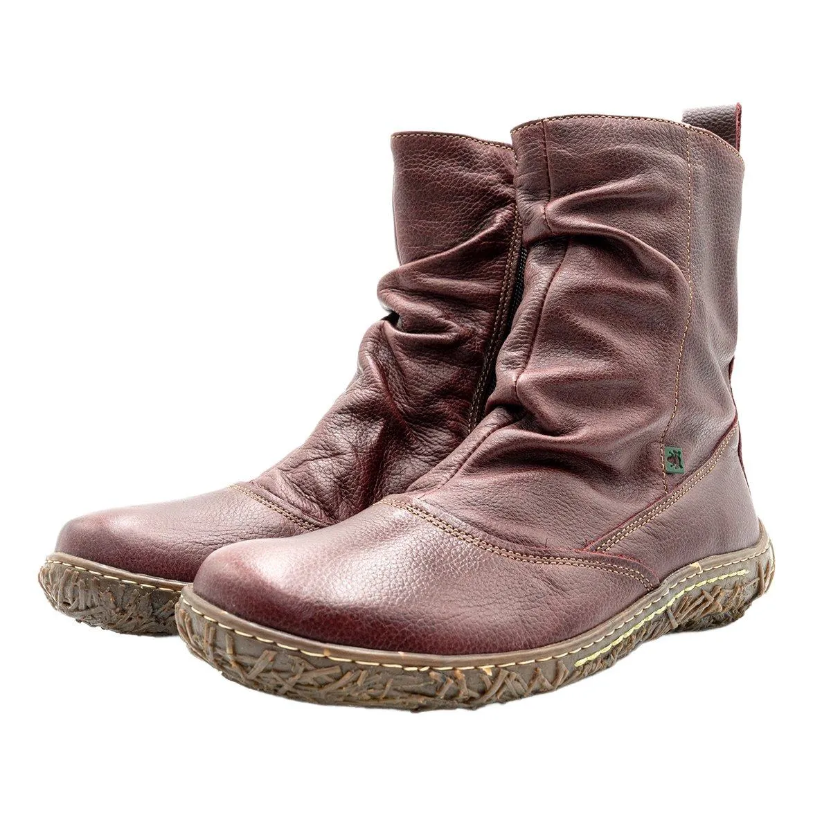El Naturalista Ankle Boots Leather Burgundy Colour For Women
