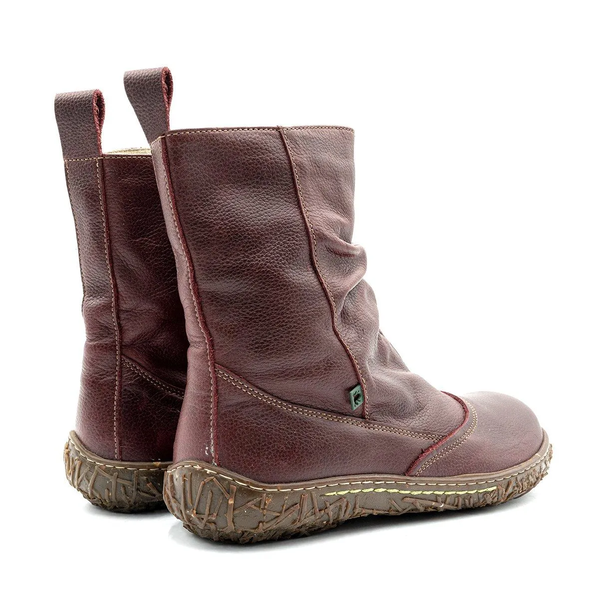 El Naturalista Ankle Boots Leather Burgundy Colour For Women