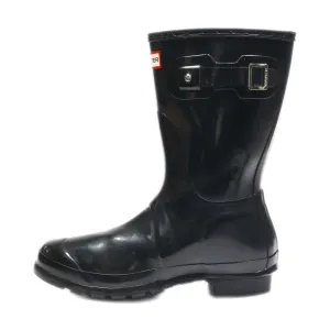 Hunter Orginal Short Glow Rain Boots Rubber Black Colour For Women
