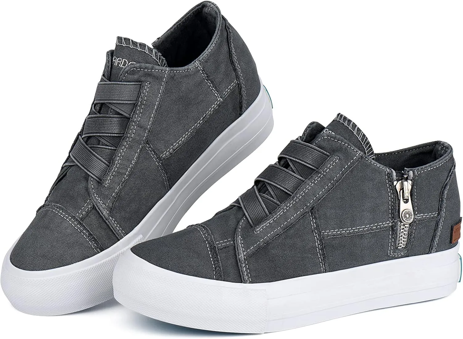 JENN ARDOR Wedge Sneakers for Women Lightweight Platform Shoes High Top Fashion Sneakers Hidden Wedgie Sneaker Ankle Booties for Women