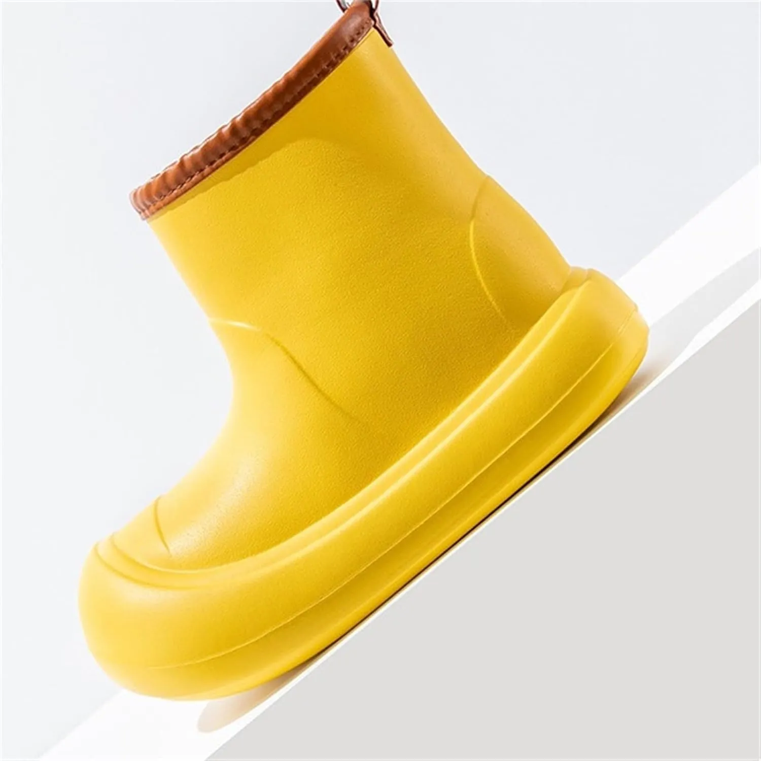 Toddler Baby Rain Boots Easy-on Soft Sole Anti Slip Lightweight Water-Proof Garden Shoes Outer Wear Ankle Boot