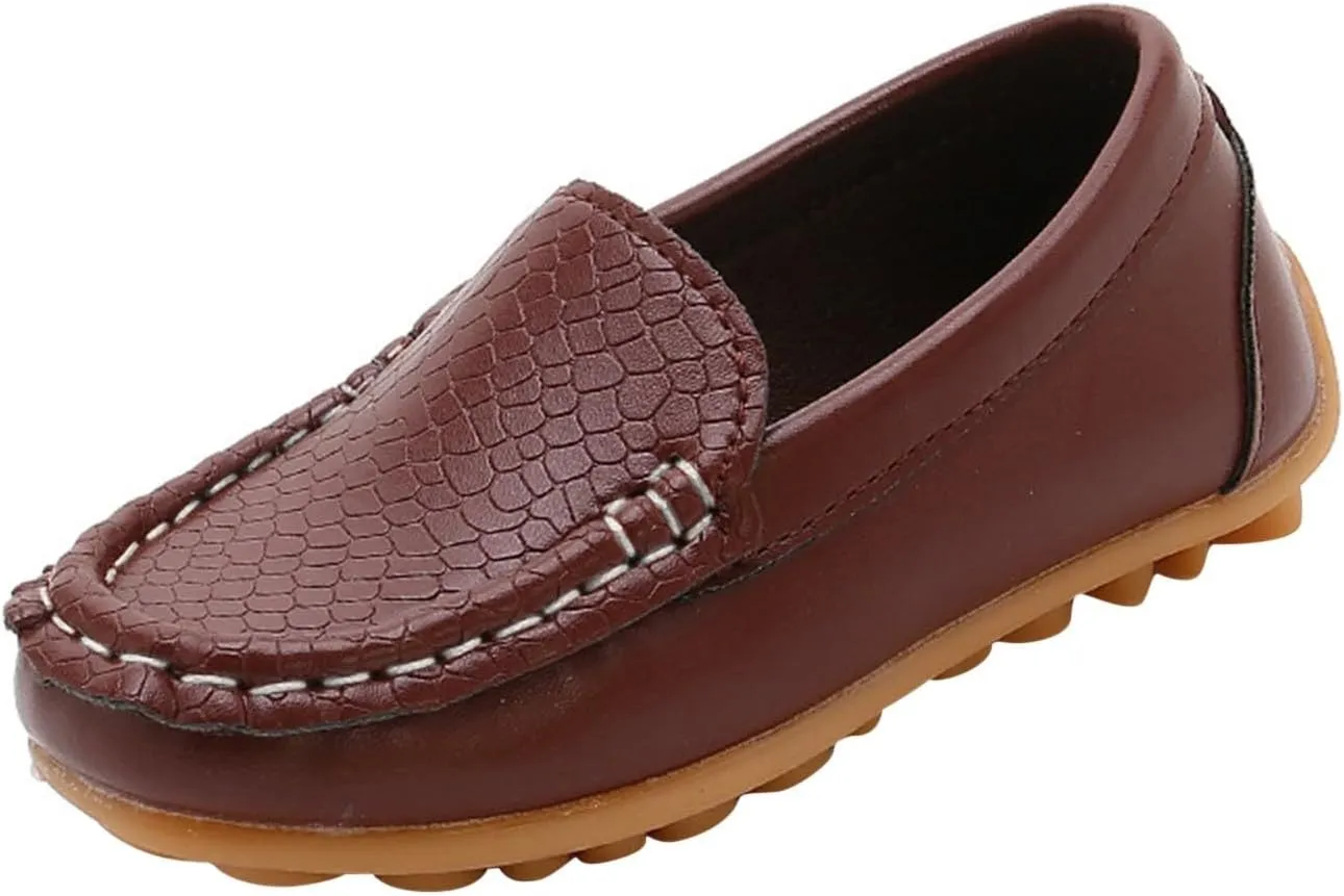 Toddler Boys Girls Loafers Soft Slip On Shoes Kids Flat Casual Boat Shoes School occasin Walking Shoes