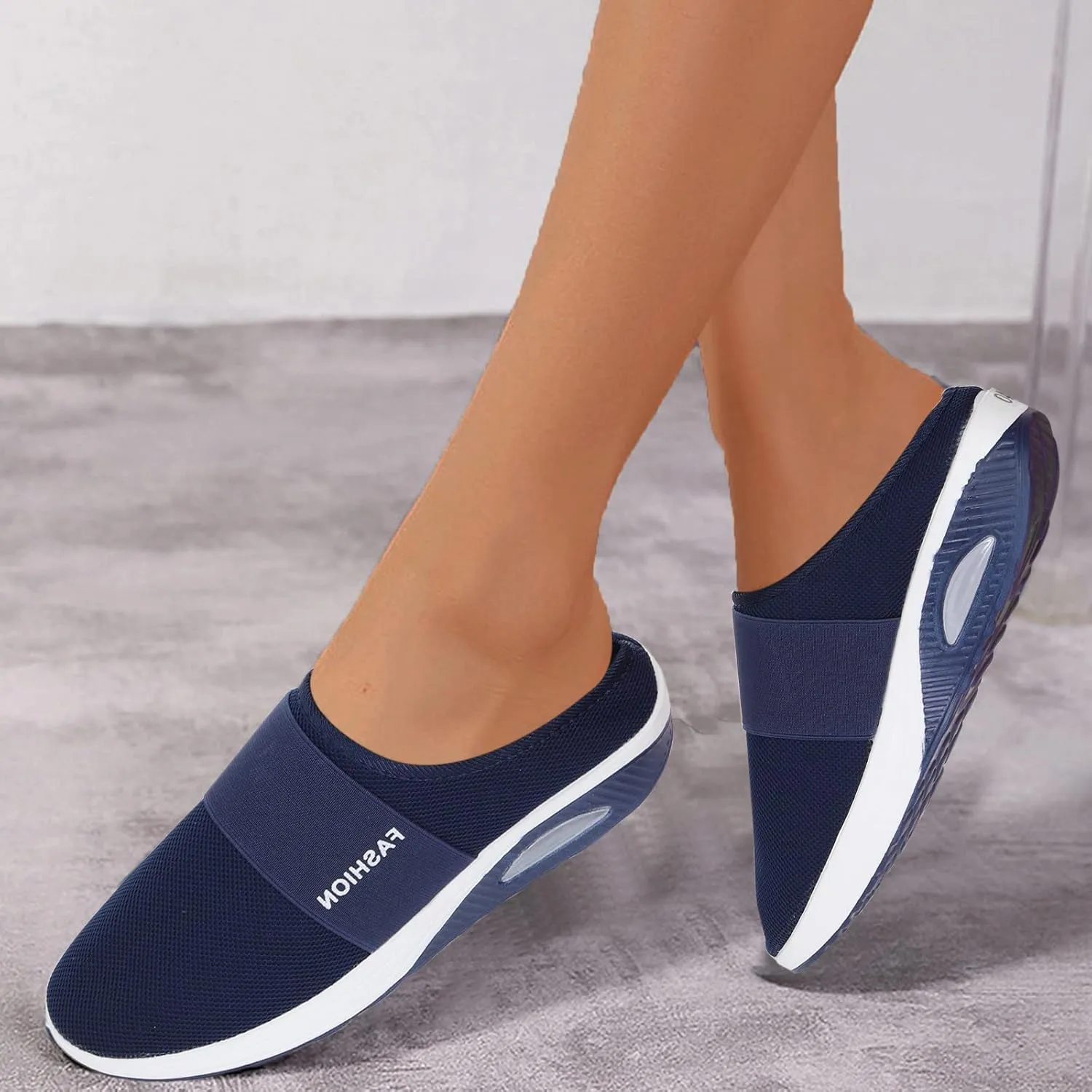 Women's Casual Slip on Half Shoes Breathable Mens Running Shoes Lightweight Casual Work Shoes Men's Fashion Sneakers Platform Tennis Shoe Trainers Shoe